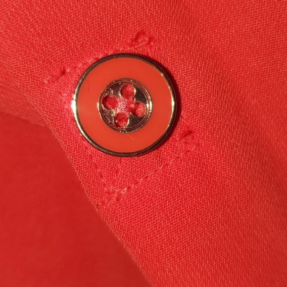 Banana Republic red mid length dress.  Lined with red camisole. Size 8 - Picture 6 of 7